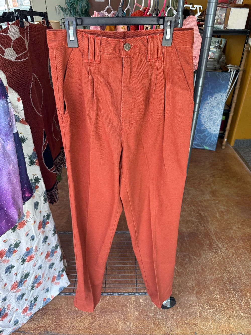 Roper High-Rise Women's Jeans in Rust Orange